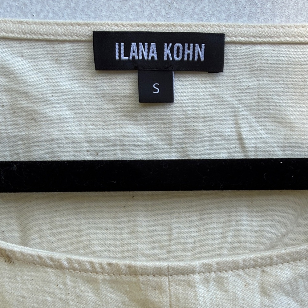 Ilana Kohn Light Beige Tie-Front Blouse - Picture 2 of 4